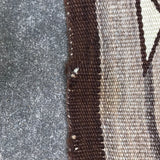 Navajo rug weaving in Eyedazzler style with Whirling Log design - pre 1940s, authentic Native American, handwoven (GM352)