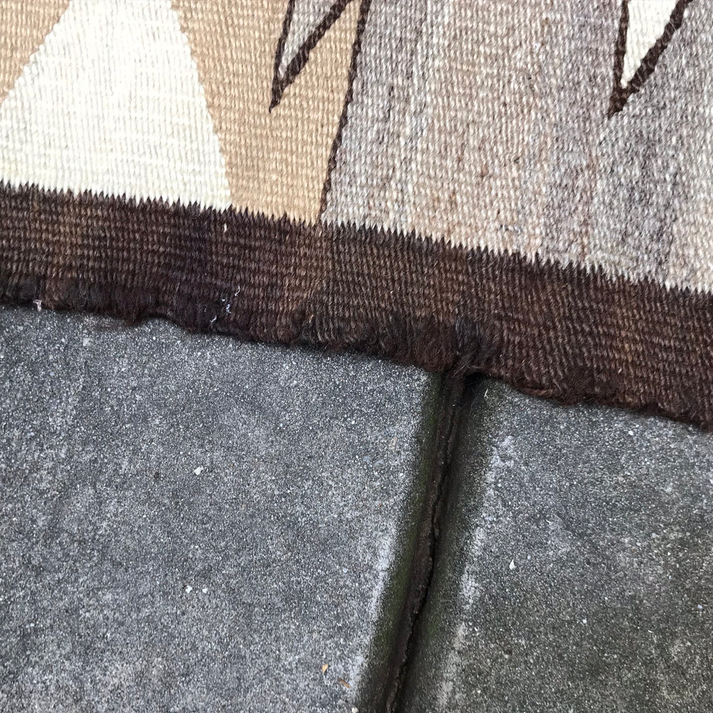 Navajo rug weaving in Eyedazzler style with Whirling Log design - pre 1940s, authentic Native American, handwoven (GM352)
