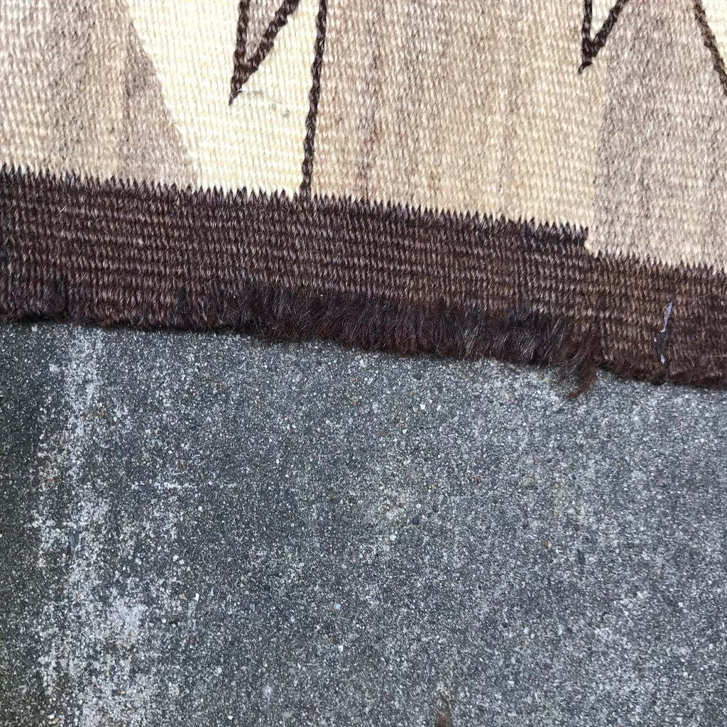 Navajo rug weaving in Eyedazzler style with Whirling Log design - pre 1940s, authentic Native American, handwoven (GM352)