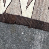 Navajo rug weaving in Eyedazzler style with Whirling Log design - pre 1940s, authentic Native American, handwoven (GM352)