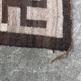 Navajo rug weaving in Eyedazzler style with Whirling Log design - pre 1940s, authentic Native American, handwoven (GM352)