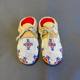 Cheyenne/Arapahoe Authentic Native American Beaded Child's Moccasins, vintage - ca 1930s-40s   (GM75)