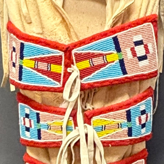 Crow Beaded small Cradleboard Traditionally made by a tribal member. ca. 1990s (SSC94)