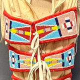 Crow Beaded small Cradleboard Traditionally made by a tribal member. ca. 1990s (SSC94)
