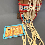 Crow Beaded small Cradleboard Traditionally made by a tribal member. ca. 1990s (SSC94)