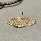 Eddie Beyuka Zuni Inlay Kachina Bolo Tie with Silver Drum Tips and Silver Display Stand, vintage Native American   (JF290)