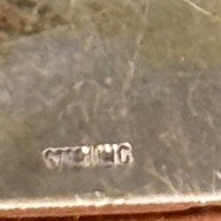 Hopi Silver Overlay Belt Buckle with Butterfly Maiden Design - signed - authentic Hopi jewelry  (JF134)