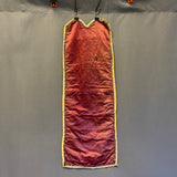 Antique Chippewa Beaded Silk and Velvet Wall-Hanging Storage Pockets, Authentic Native American - ca. 1890s    (GM149)