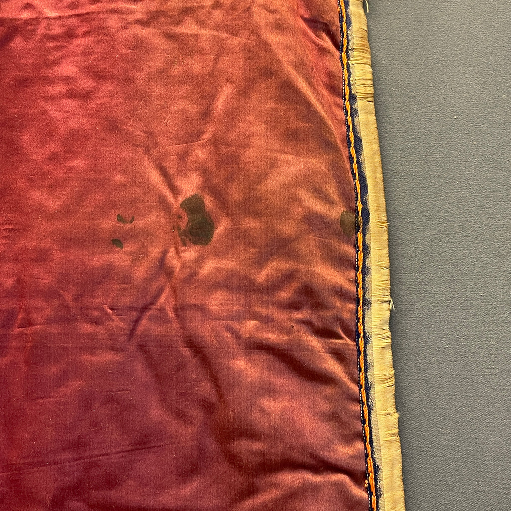 Antique Chippewa Beaded Silk and Velvet Wall-Hanging Storage Pockets, Authentic Native American - ca. 1890s    (GM149)