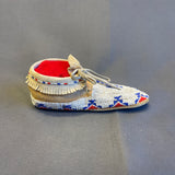 Cheyenne/Arapahoe Authentic Native American Beaded Child's Moccasins, vintage - ca 1930s-40s   (GM75)