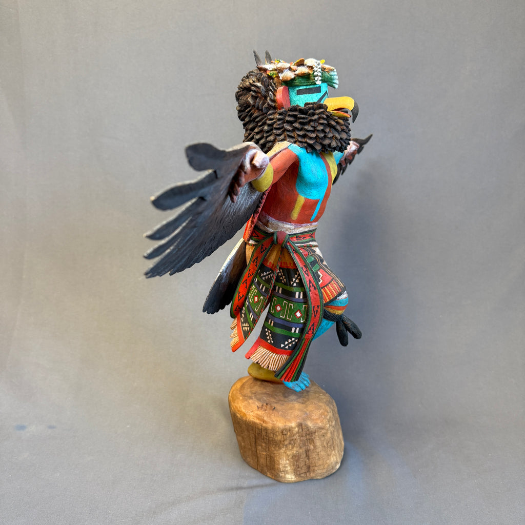 Neil David, Sr. Hopi - Eagle Kachina - 24" wingspan, provenance provided. authentic, hand-carved Hopi Kachina (RS185)