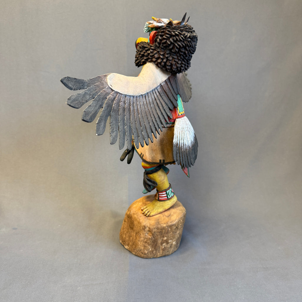 Neil David, Sr. Hopi - Eagle Kachina - 24" wingspan, provenance provided. authentic, hand-carved Hopi Kachina (RS185)