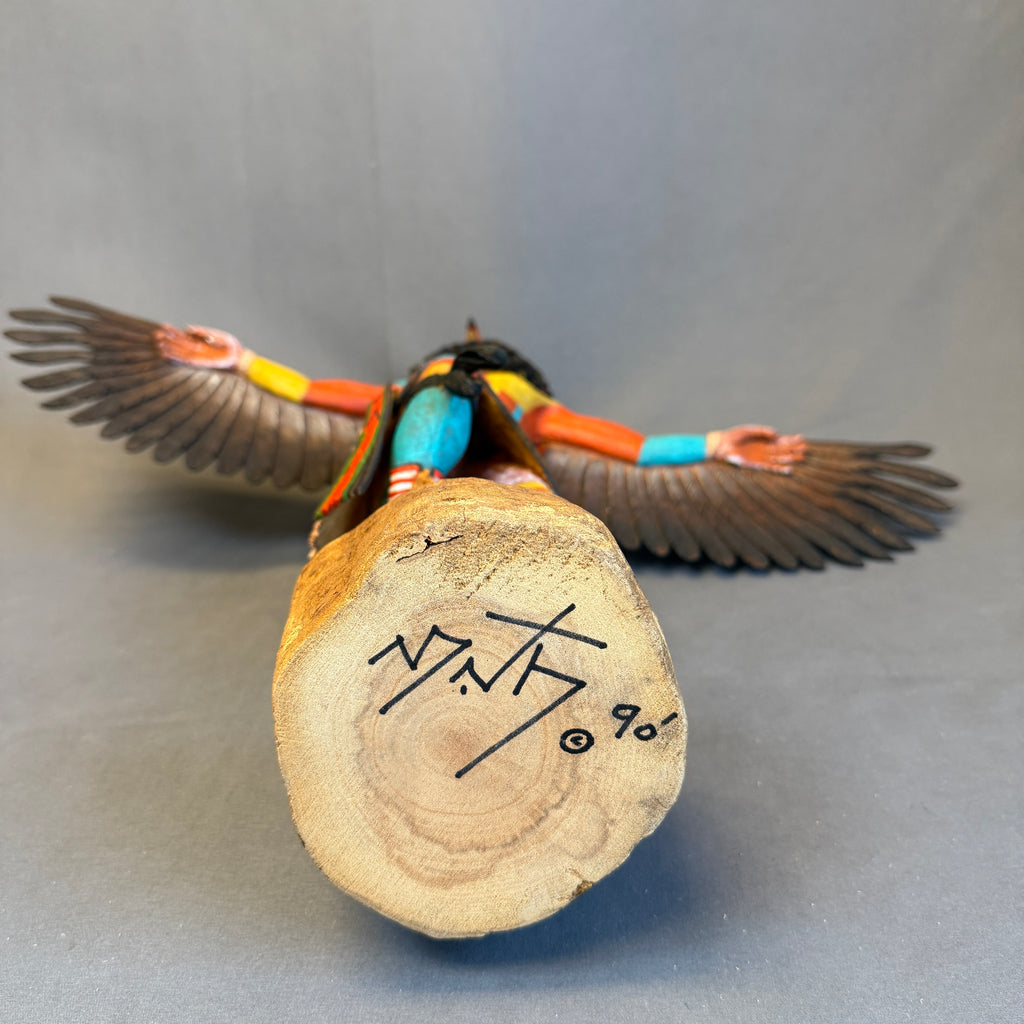 Neil David, Sr. Hopi - Eagle Kachina - 24" wingspan, provenance provided. authentic, hand-carved Hopi Kachina (RS185)