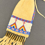 Authentic Lakota Sioux Small Beaded Bag, vintage   GM269