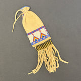 Authentic Lakota Sioux Small Beaded Bag, vintage   GM269