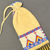 Authentic Lakota Sioux Small Beaded Bag, vintage   GM269