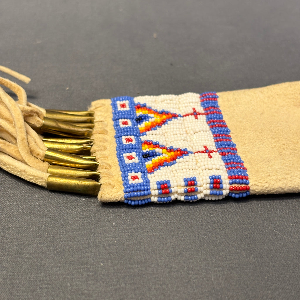 Authentic Lakota Sioux Small Beaded Bag, vintage   GM269