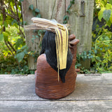 Jim Jackson, Klamath/Modac one-of-a-kind clay sculpture of warrior