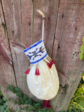 Lakota Sioux Buffalo bladder bag with beadwork by Diana Hudson Miller - one-of-a-kind!