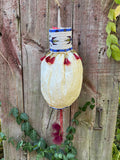 Lakota Sioux Buffalo bladder bag with beadwork by Diana Hudson Miller - one-of-a-kind!