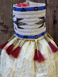 Lakota Sioux Buffalo bladder bag with beadwork by Diana Hudson Miller - one-of-a-kind!