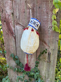 Lakota Sioux Buffalo bladder bag with beadwork by Diana Hudson Miller - one-of-a-kind!