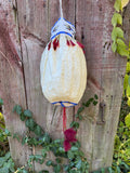 Lakota Sioux Buffalo bladder bag with beadwork by Diana Hudson Miller - one-of-a-kind!