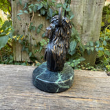 Jim Jackson, Klamath/Modac bronze sculpture of warrior