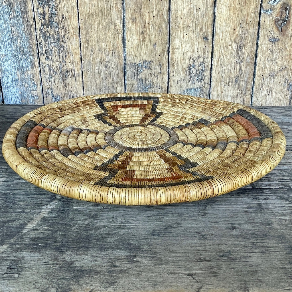 Vintage Hopi Coiled Basket with Geometric Design  (DV47)