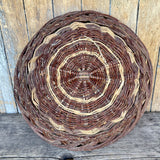 Santa Clara Red Willow Wicker Basket, vintage  (DV67)