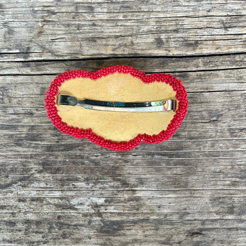Vintage Native American Hair Barrette with Stars Design