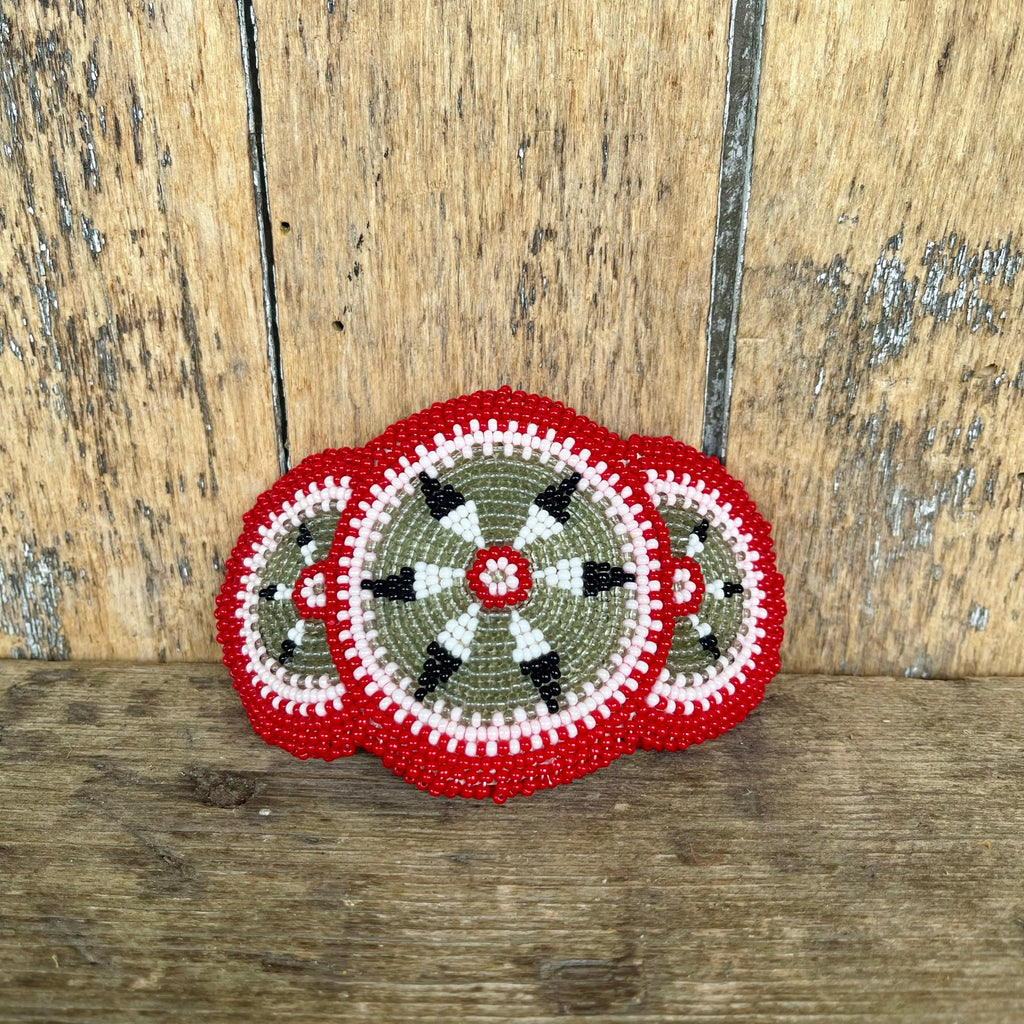 Vintage Native American Hair Barrette with Stars Design
