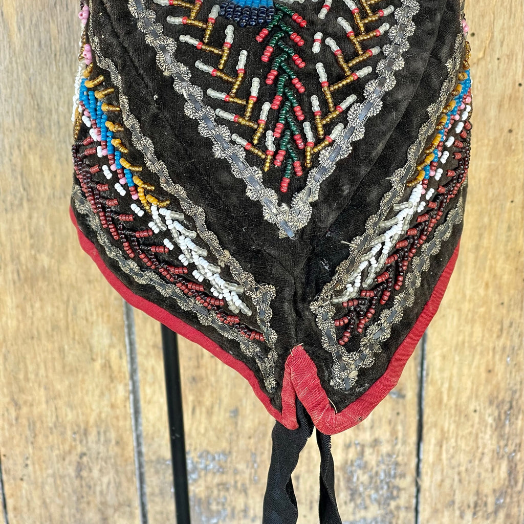 Antique Iroquois/Mohawk Glengarry beaded hat ca. 1860 - excellent condition!