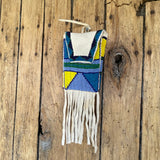 Rosalie Little Thunder, Sioux Vintage Native American beaded pouch - (GM213)