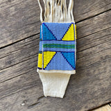 Rosalie Little Thunder, Sioux Vintage Native American beaded pouch - (GM213)