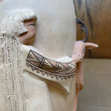 Native American Sculptural Pot "Mother Earth with Deer" by Angelina Medina, Acoma Pueblo-Zia, 1988  (NLC3)