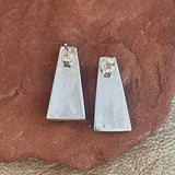 Contemporary Zuni Inlay Sterling Silver and Turquoise Earrings   3/101
