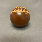Dolly Naranjo  Vintage Santa Clara Pueblo Handmade Seed Pot with Etched Lizard Design(JM18)