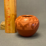 Harriet Tafoya Vintage Santa Clara Pueblo, Handmade Polished and Painted Clay Pot (JM16)