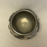 Frances Salazar Vintage Santa Clara Pueblo, Handmade Black ware Pot with Carved Design (JM8)