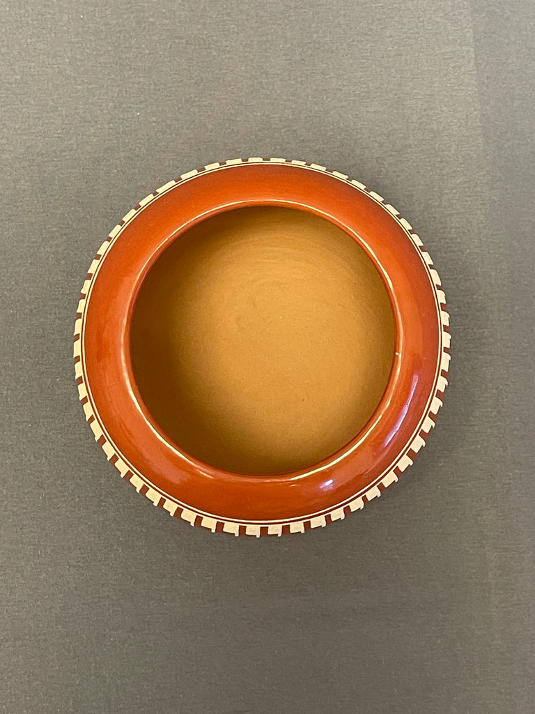 Earlene Youngbird Tafoya, Vintage Santa Clara Pueblo, Handmade Polished and Painted Clay Pot (JM5)