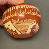 Earlene Youngbird Tafoya, Vintage Santa Clara Pueblo, Handmade Polished and Painted Clay Pot (JM5)