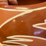 Nicolasa Naranjo Vintage Santa Clara Pueblo, Handmade Polished and Painted Clay Pot with Avanyu Design (JM2)
