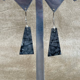 Authentic Native American Picasso Marble Slab Dangle Earrings - Robert Crespin, Santo Domingo Pueblo   1/292b