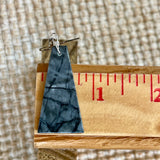 Authentic Native American Picasso Marble Slab Dangle Earrings - Robert Crespin, Santo Domingo Pueblo   1/292b