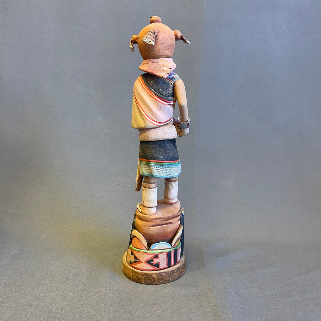 Tom Fredericks Mudhead Clown w Longhair and Sun Kachinas, Hopi   (JM112)