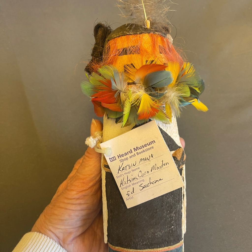 Ed Seechoma, Hopi Revivalist style Katsin Mana-Corn Maiden Kachina  (JM115)