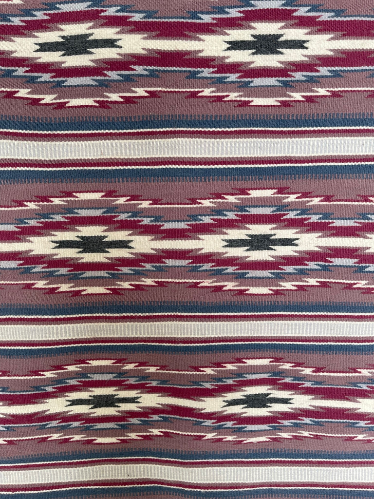 Navajo rug weaving in Chinle style, vintage Native American, handwoven (GM284)
