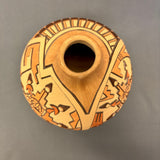 Marty and Elvira Nampeyo Hopi Carved Pot with Kachina Design   (JM31)