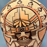 Marty and Elvira Nampeyo Hopi Carved Pot with Kachina Design   (JM32)